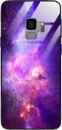 Etui szklane GLASS CASE różowy kosmos Samsung Galaxy S9 