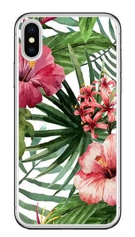 Foto Case Apple Iphone XS Max kwiaty tropikalne