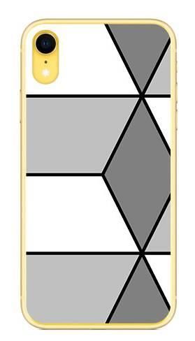 Foto Case Apple iPhone XR szare geometryczne wzory