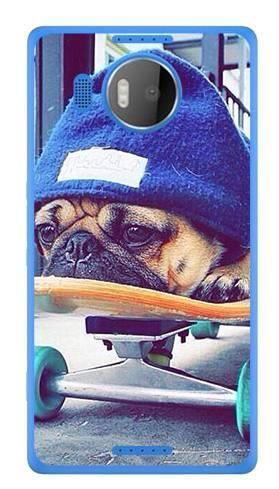 Foto Case Microsoft Lumia 950 XL bulldog na deskorolce