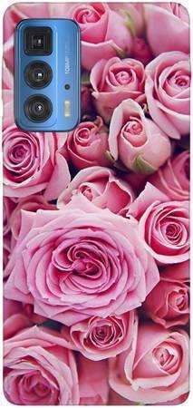 Foto Case Motorola Moto Edge 20 Pro różowe róże
