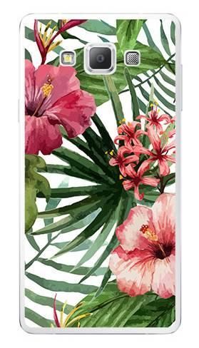 Foto Case Samsung GALAXY A7 kwiaty tropikalne