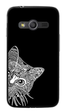 Foto Case Samsung GALAXY TREND 2 LITE G318h biało czarny kot