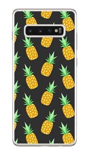Foto Case Samsung Galaxy S10 Plus ananasy czarne