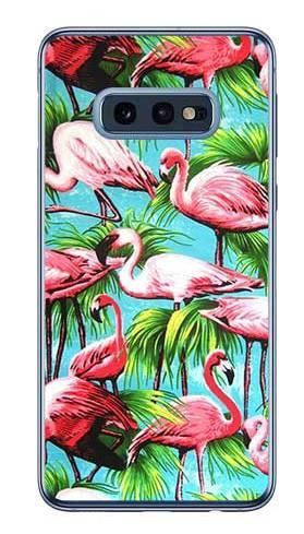 Foto Case Samsung Galaxy S10e flamingi i palmy