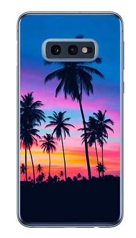 Foto Case Samsung Galaxy S10e wieczorne palmy