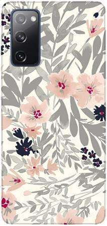 Foto Case Samsung Galaxy S20 FE szare kwiaty