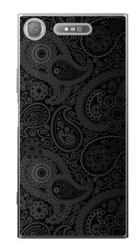 Foto Case Sony Xperia XZ1 czarne wzory boho