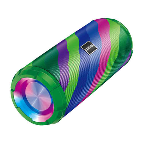 Głośnik Bluetooth Bezprzewodowy KAKUSIGA Rainbow Colorful Sports BT Speaker KSC-609 niebiesko-zielony
