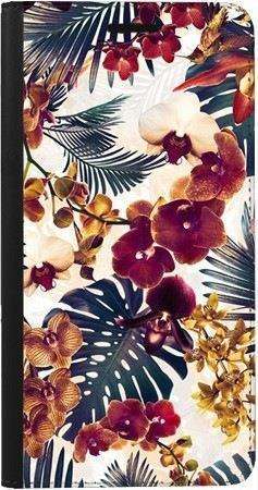Portfel DUX DUCIS Skin PRO tropikalne kwiaty na Samsung Galaxy S20 FE