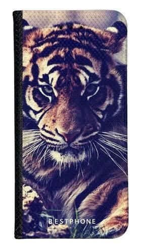 Portfel Wallet Case Huawei P30 Pro mroczny tygrys