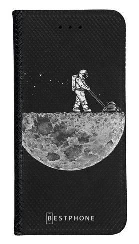 Portfel Wallet Case Motorola MOTO ONE Action astronauta i księżyc