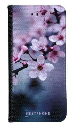 Portfel Wallet Case Motorola Moto Edge 20 kwiaty wiśni