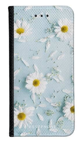 Portfel Wallet Case Samsung Galaxy A20e stokrotki na błękiciw