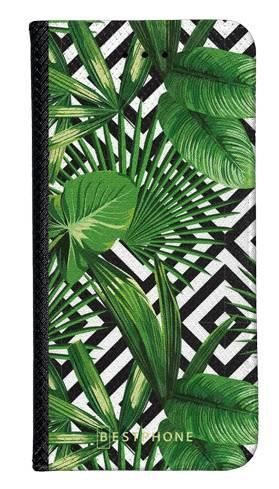 Portfel Wallet Case Samsung Galaxy A3 kwiaty tropikalne geometryczne