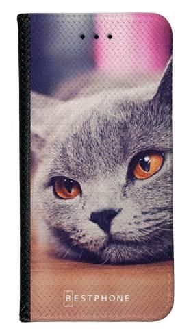Portfel Wallet Case Samsung Galaxy A60 lazy cat