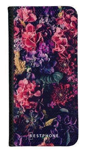Portfel Wallet Case Samsung Galaxy A72 5G kompozycja kwiatowa