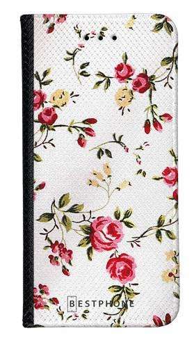 Portfel Wallet Case Samsung Galaxy Xcover 5 haftowane kwiatki