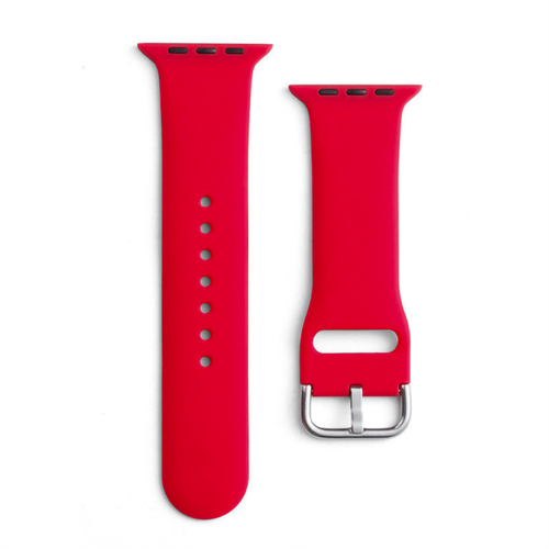 Silicone Strap APS silikonowa opaska do Watch Ultra 1/2 / 9 / 8 / 7 / 6 / 5 / 4 / 3 / 2 / SE (49 / 45 / 44 / 42mm) pasek bransoleta do zegarka czerwony