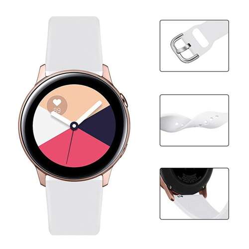 Silicone Strap TYS opaska do smartwatcha zegarka uniwersalna 22mm czerwony