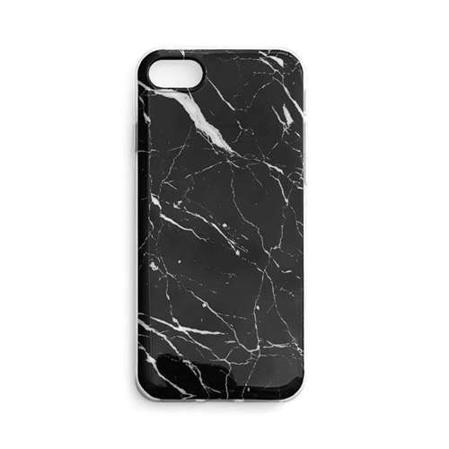 Wozinsky Marble żelowe etui pokrowiec marmur iPhone 8 Plus / iPhone 7 Plus czarny