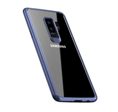 iPaky Frame elastyczne żelowe etui z ramką Samsung Galaxy S9 Plus G965 niebieski