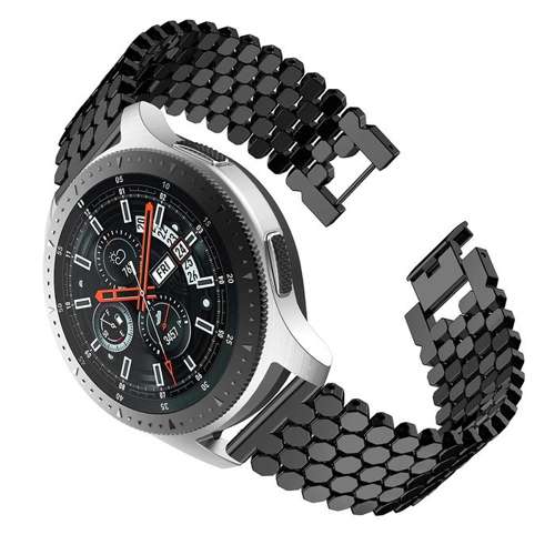 opaska pasek bransoleta (22mm) METAL DOTS Huawei Watch GT 2 PRO 46mm czarna