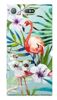 Boho Case Sony Xperia XZ1 Compact kwiaty i flamingi