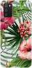 Etui Brokat SHINING kwiaty tropikalne na Samsung Galaxy A02s