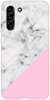 Etui SPIGEN Liquid Crystal biały marmur z pudrowym na Samsung Galaxy S21 FE