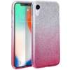 Etui Samsung Galaxy A20S Brokat Glitter srebrno-różowe