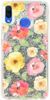 Etui kwiatuszki akwarela brokat na Huawei Nova 3 V2