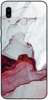 Etui szklane GLASS CASE marmur różowy szary Samsung Galaxy A20e 