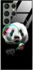 Etui szklane GLASS CASE panda z bańką Samsung Galaxy S23 Ultra 