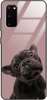 Etui szklane GLASS CASE różowy buldog Samsung Galaxy S20 
