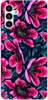 Foto Case Samsung Galaxy A23 różowo czarne kwiaty
