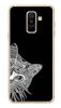 Foto Case Samsung Galaxy A6 Plus biało czarny kot