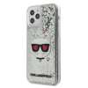 Karl Lagerfeld KLHCP12MLCGLSL iPhone 12/12 Pro 6,1" srebrny/silver hardcase Liquid Glitter Choupette