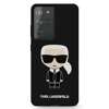 Karl Lagerfeld KLHCS21LSLFKBK S21 Ultra G998 hardcase czarny/black Silicone Iconic