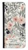 Portfel Wallet Case Samsung Galaxy A21s szare kwiaty