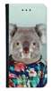 Portfel Wallet Case Samsung Galaxy A42 5G koala w koszuli