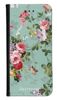 Portfel Wallet Case Samsung Galaxy Core Prime zielone kwiatki
